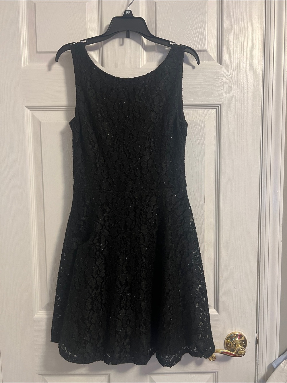 Classic Black Lace Girls' Formal Dress size small